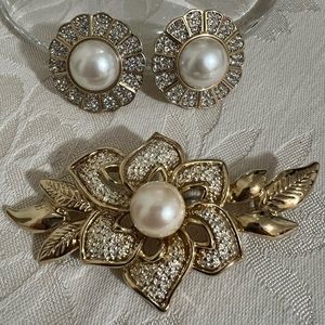 Vintage Brooch & Clip Earring by Park Lane